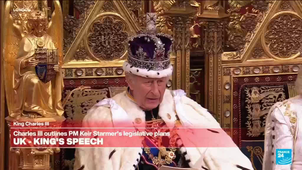 REPLAY: King Charles lays out Starmer's agenda as PM fights for survival