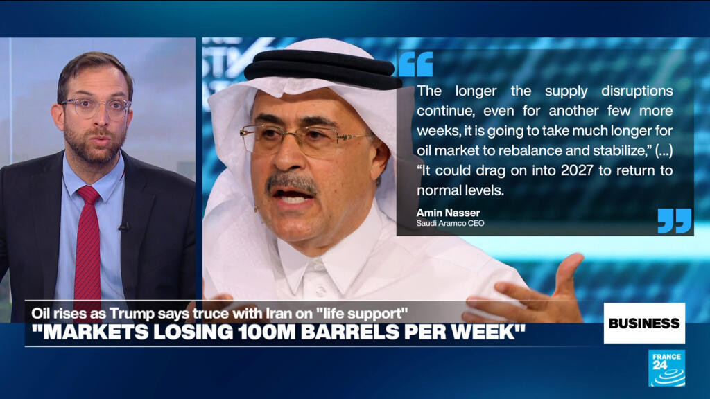 100 million barrels lost every week Strait of Hormuz is shut, Saudi Aramco CEO says