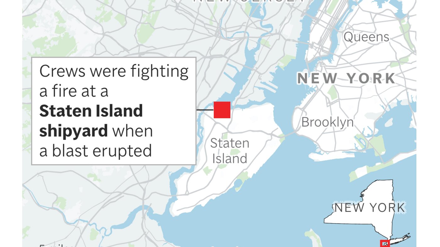 1 person died, 36 injured after blast at New York City shipyard, officials say